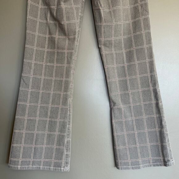 NWT FRAME Le Crop Mini Boot Plaid Jeans Size 25 Grey High Waist Kick Flare Chic - Picture 16 of 16